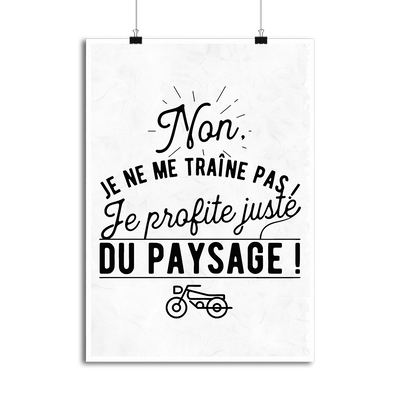 Affiche je ne me traîne pas