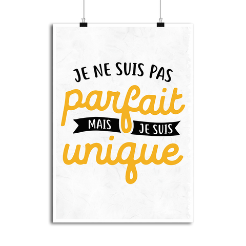 Affiche je ne suis pas parfait
