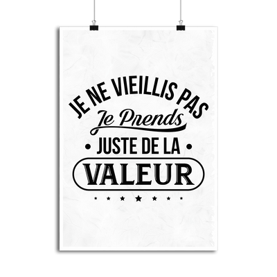 Affiche je ne vieillis pas