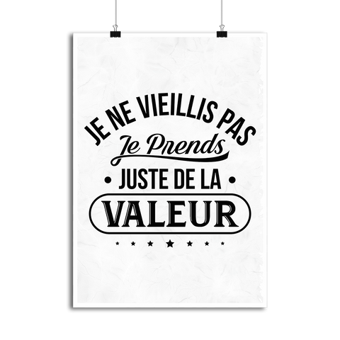 Affiche je ne vieillis pas