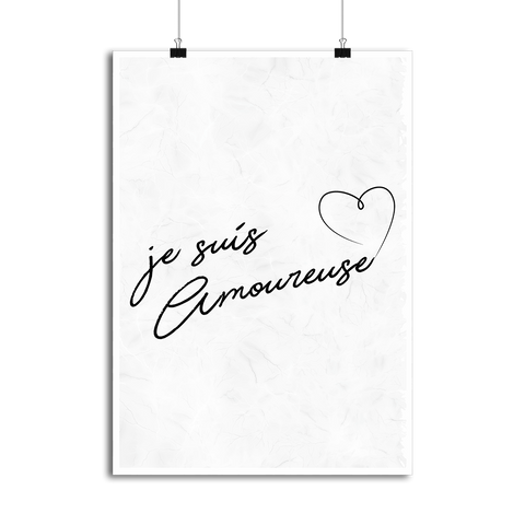 Affiche je suis amoureuse