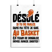 Affiche je suis au basket