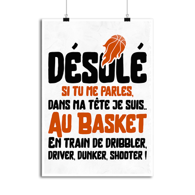 Affiche je suis au basket