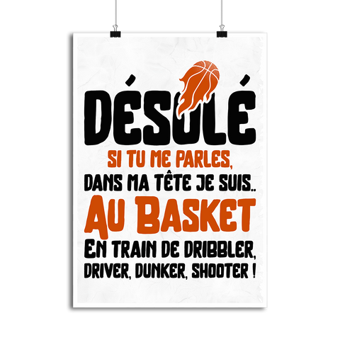 Affiche je suis au basket