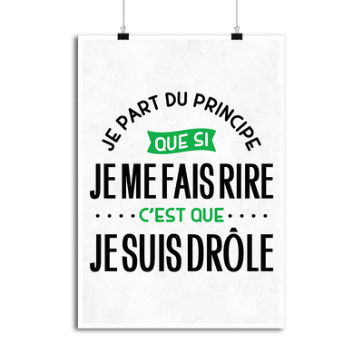 Affiche je suis drôle