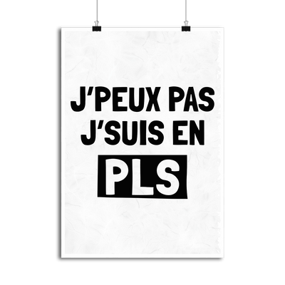 Affiche je suis en pls