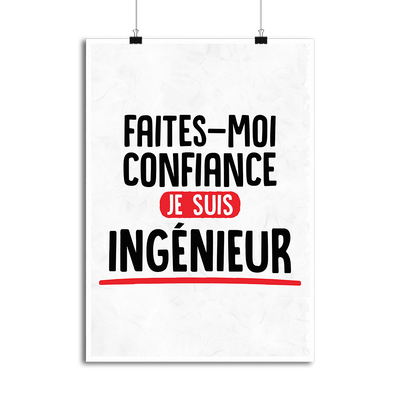 Affiche je suis ingénieur