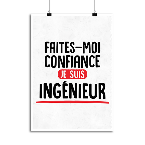 Affiche je suis ingénieur
