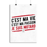 Affiche je suis motard