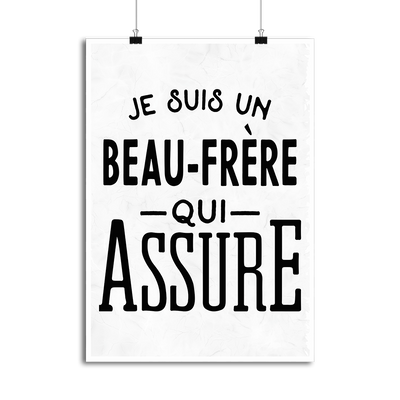 Affiche je suis un beau-frère qui assure