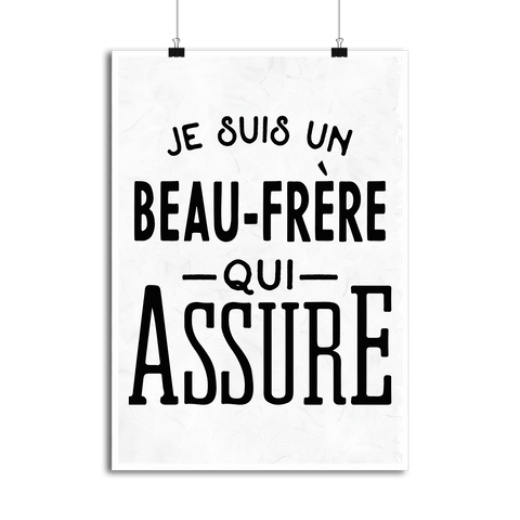 Affiche je suis un beau-frère qui assure