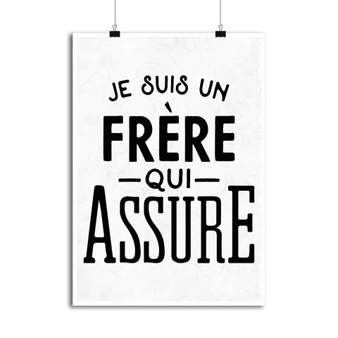 Affiche je suis un frère qui assure