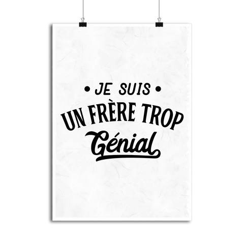 Affiche je suis un frère trop génial