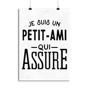 Affiche je suis un petit-ami qui assure