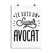 Affiche je suis un super avocat