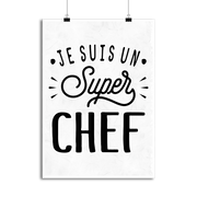 Affiche je suis un super chef