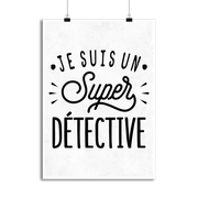 Affiche je suis un super détective