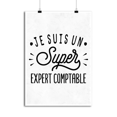 Affiche je suis un super expert comptable