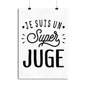 Affiche je suis un super juge