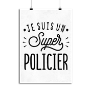 Affiche je suis un super policier
