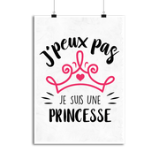 Affiche je suis une princesse