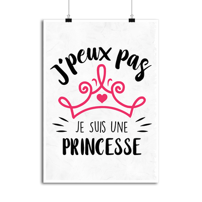 Affiche je suis une princesse