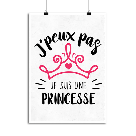Affiche je suis une princesse