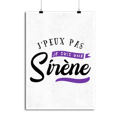 Affiche je suis une sirène