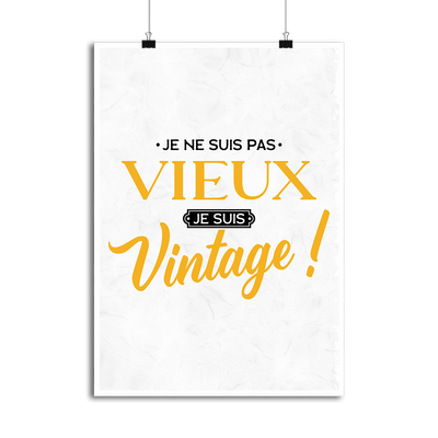 Affiche je suis vintage 2