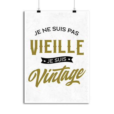 Affiche je suis vintage