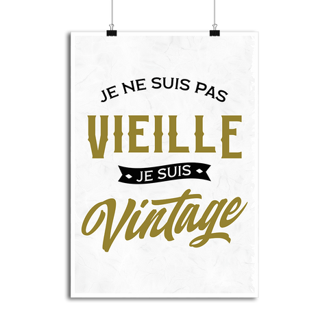 Affiche je suis vintage