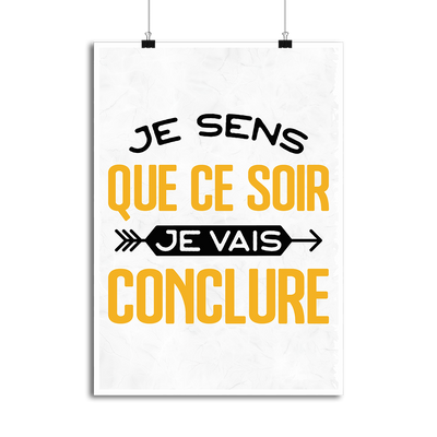 Affiche je vais conclure