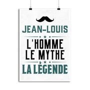Affiche jean-louis l'homme le mythe la légende