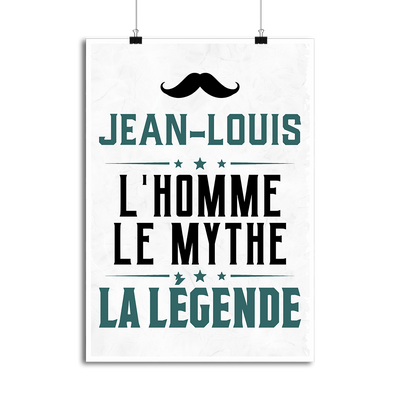 Affiche jean-louis l'homme le mythe la légende