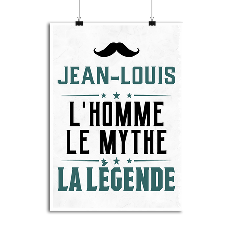 Affiche jean-louis l'homme le mythe la légende