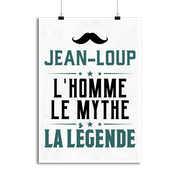 Affiche jean-loup l'homme le mythe la légende