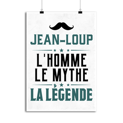 Affiche jean-loup l'homme le mythe la légende