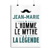 Affiche jean-marie l'homme le mythe la légende