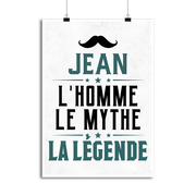 Affiche jean l'homme le mythe la légende