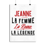 Affiche jeanne la femme la reine la légende