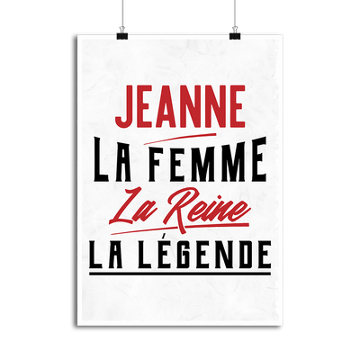 Affiche jeanne la femme la reine la légende