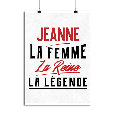 Affiche jeanne la femme la reine la légende