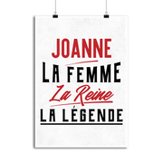 Affiche joanne la femme la reine la légende