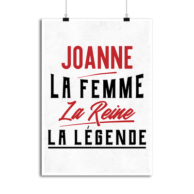 Affiche joanne la femme la reine la légende