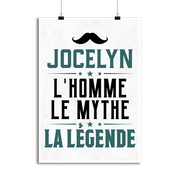 Affiche jocelyn l'homme le mythe la légende