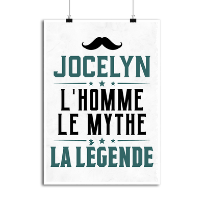 Affiche jocelyn l'homme le mythe la légende