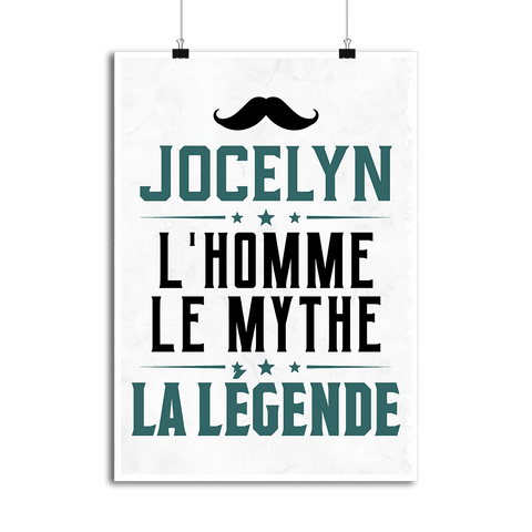 Affiche jocelyn l'homme le mythe la légende