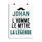 Affiche johan l'homme le mythe la légende