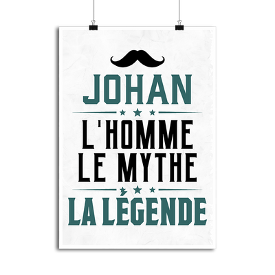 Affiche johan l'homme le mythe la légende