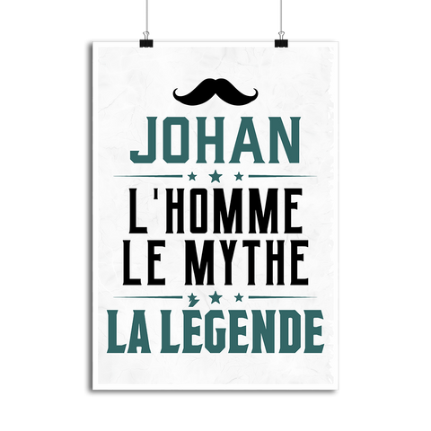 Affiche johan l'homme le mythe la légende